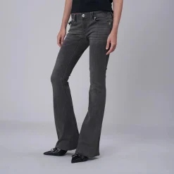 True Religion - Niedriger Bund- Reißverschluss- Verdrehte Inne anthrazit Jeans