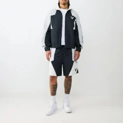 True Religion - Nylon Track-Short- Geometrisches Colorblocking schwarz Shorts