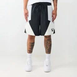 True Religion - Nylon Track-Short- Geometrisches Colorblocking schwarz Shorts