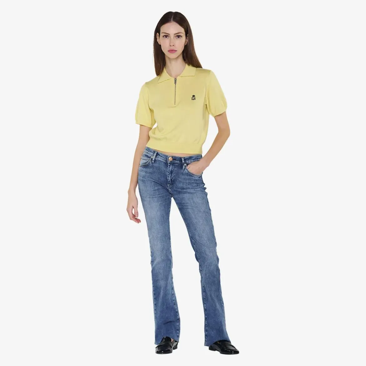 True Religion Poloshirt gelb Pullover