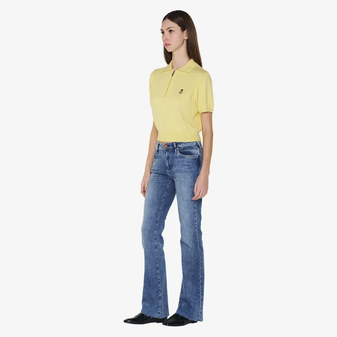 True Religion Poloshirt gelb Pullover