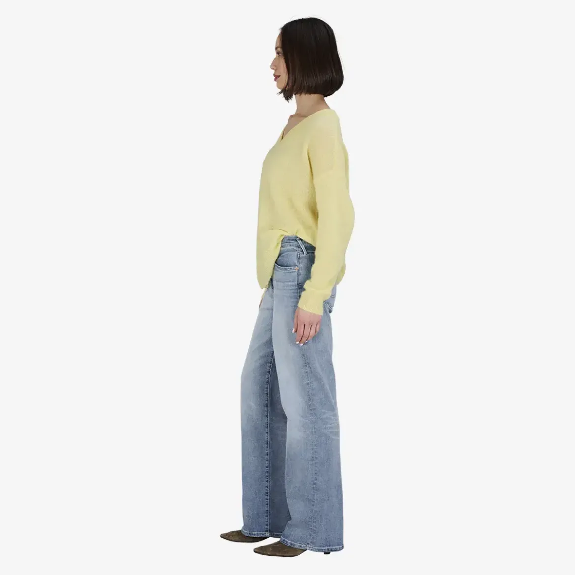 True Religion Pullover V-Neck AMARA gelb Pullover