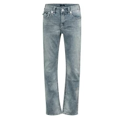 True Religion - Straight Jeans- Länge 34- Super T- Klapptasch blau Straight Leg Jeans