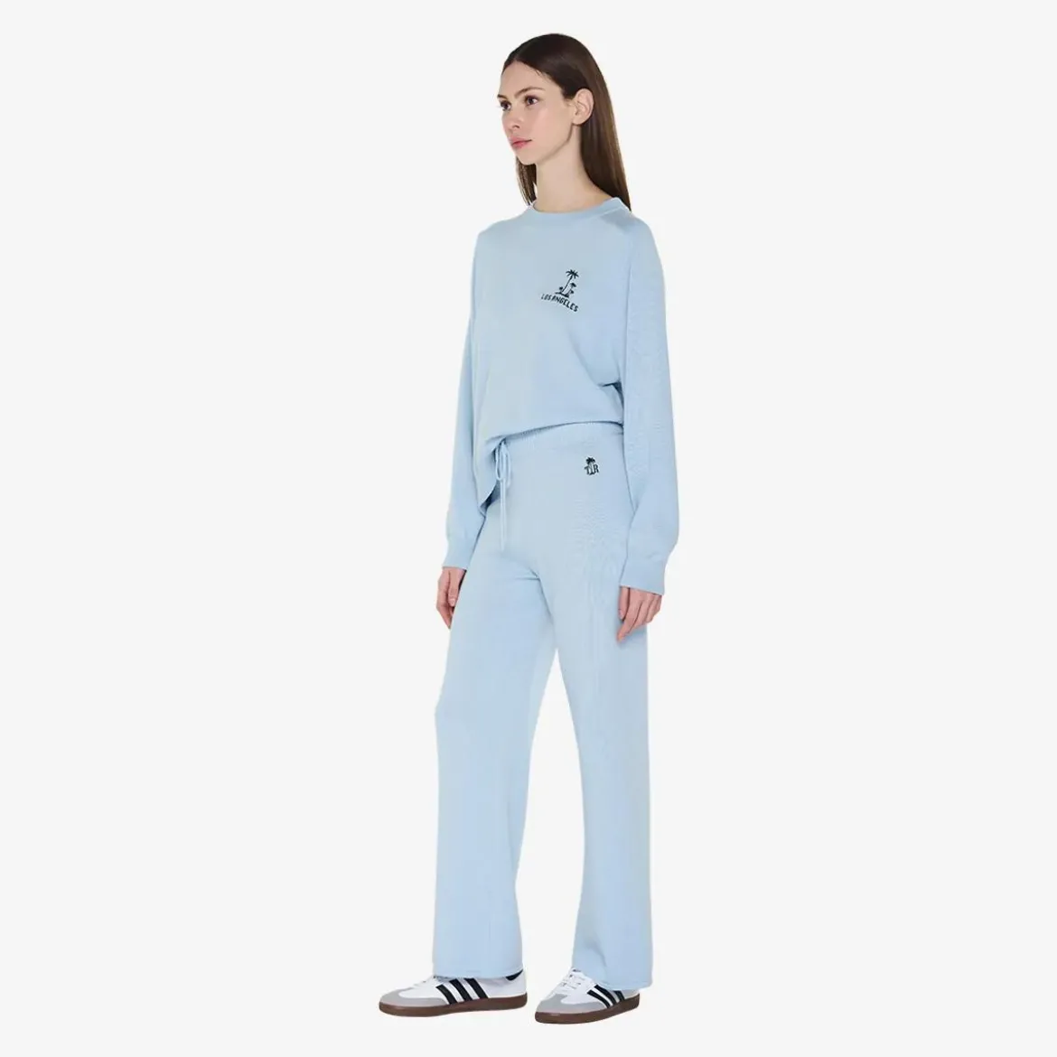True Religion Strickhose blau Jogginghose