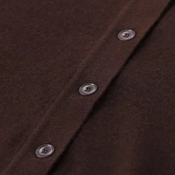 True Religion Strickjacke aus Wolle & Kaschmir braun Poloshirt