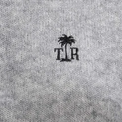True Religion Strick-Poloshirt AMARA grau Poloshirt