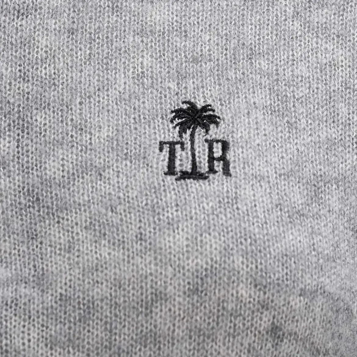 True Religion Strick-Poloshirt AMARA grau Poloshirt