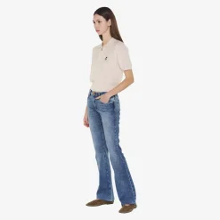 True Religion Strick-Poloshirt AMARA creme Poloshirt