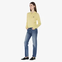 True Religion Strick-Poloshirt AMARA gelb Pullover