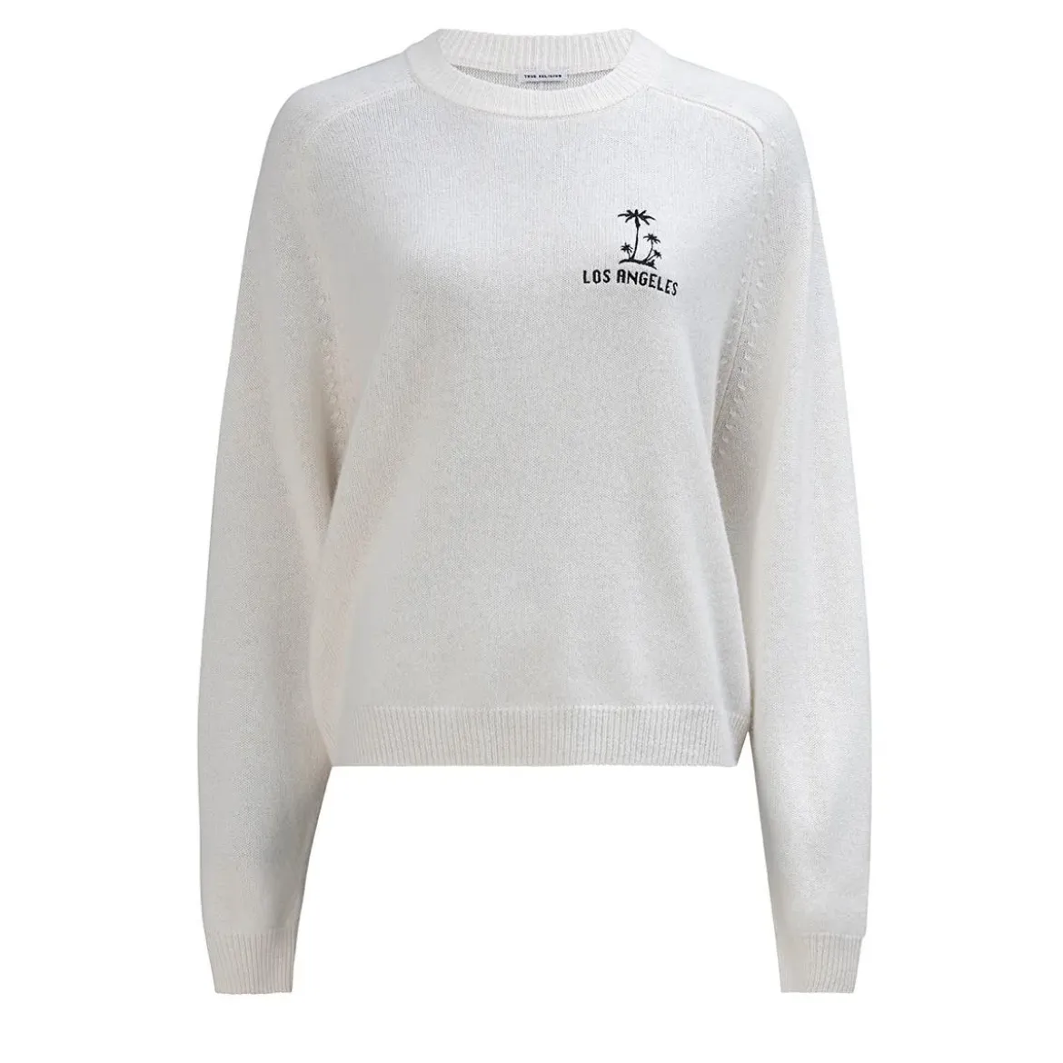True Religion Strickpulli MC CALIFORNIA creme Pullover