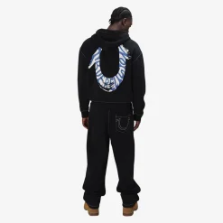 True Religion Sweatpant Baggy Big T schwarz Hose