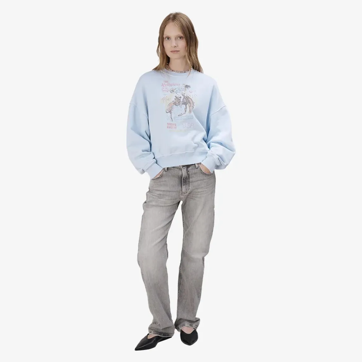 True Religion Sweatshirt RODEO hell-blau Pullover