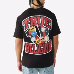 True Religion T-Shirt GARDEN schwarz T-Shirt