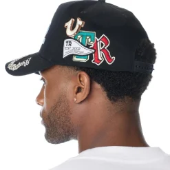 True Religion - Verstärktes Schild- Verstellbare Riemen am Hint schwarz Hut