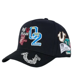 True Religion - Verstärktes Schild- Verstellbare Riemen am Hint schwarz Hut