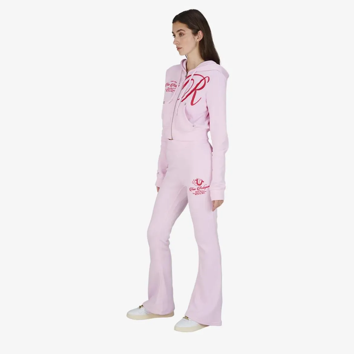 True Religion Zip-Hoodie rosa Blouson