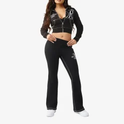 True Religion Zip-Hoodie schwarz Blouson