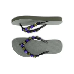 UZURII Die Purple Rio ist das absolute Prunkstück der Uzu grün Flip Flops