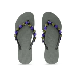UZURII Die Purple Rio ist das absolute Prunkstück der Uzu grün Flip Flops