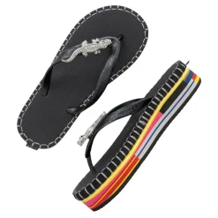 UZURII flip flop Crocodile Colorful Black schwarz Flip Flops