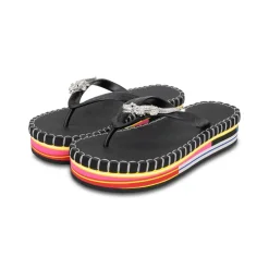 UZURII flip flop Crocodile Colorful Black schwarz Flip Flops