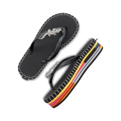 UZURII flip flop Crocodile Colorful Black schwarz Flip Flops