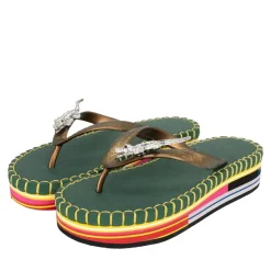 UZURII flip flop Crocodile Colorful Army dunkel-grün Flip Flops