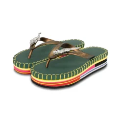 UZURII flip flop Crocodile Colorful Army dunkel-grün Flip Flops