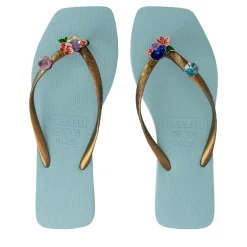 UZURII flip flop Flore Square ocean Flip Flops
