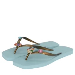 UZURII flip flop Flore Square ocean Flip Flops