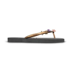 UZURII flip flop Flore Square Grande schwarz Flip Flops