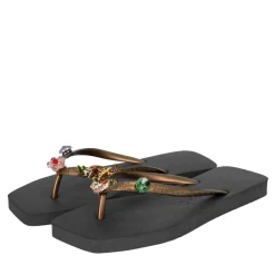 UZURII flip flop Flore Square Grande schwarz Flip Flops