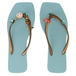 UZURII flip flop Flore Square Grande ocean Flip Flops