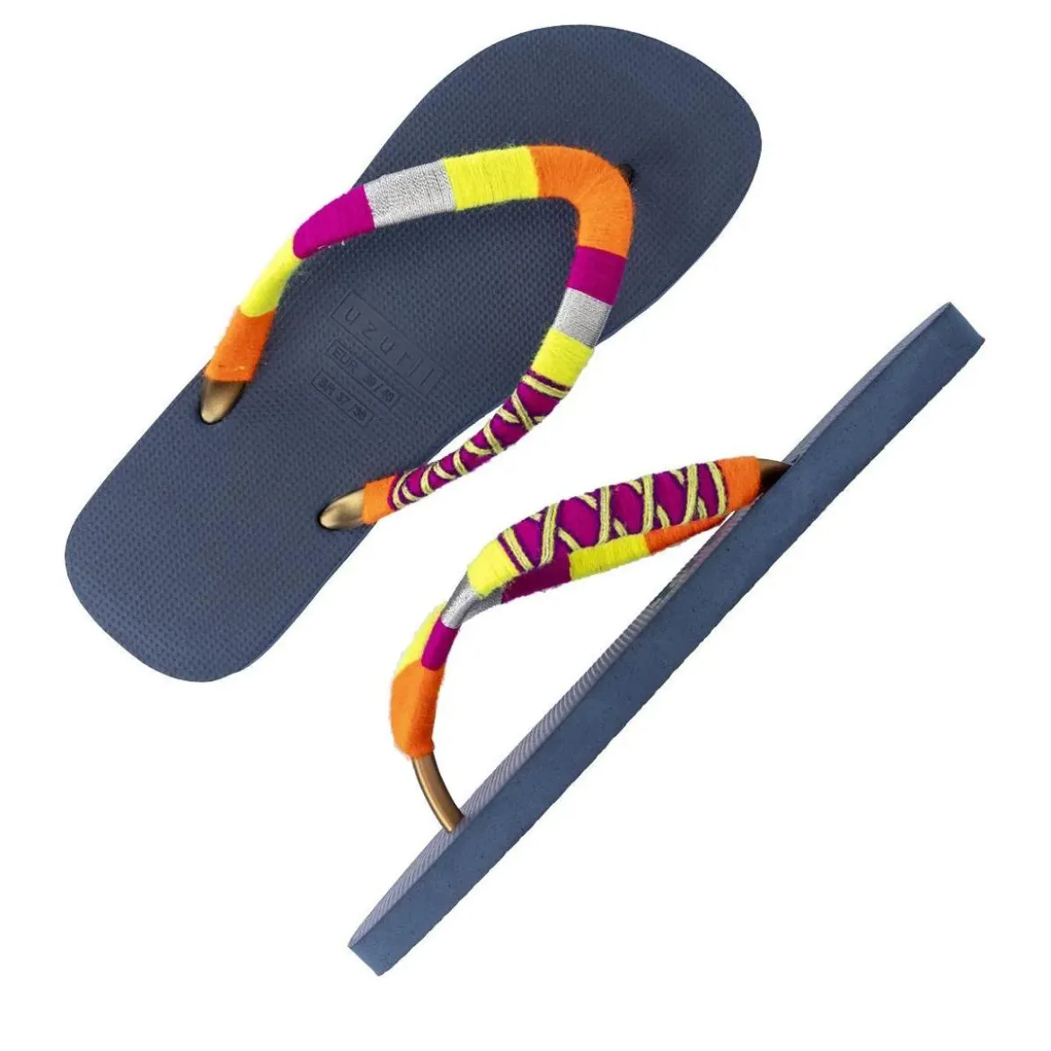 UZURII flip flop Indiana Bronze marineblau Flip Flops
