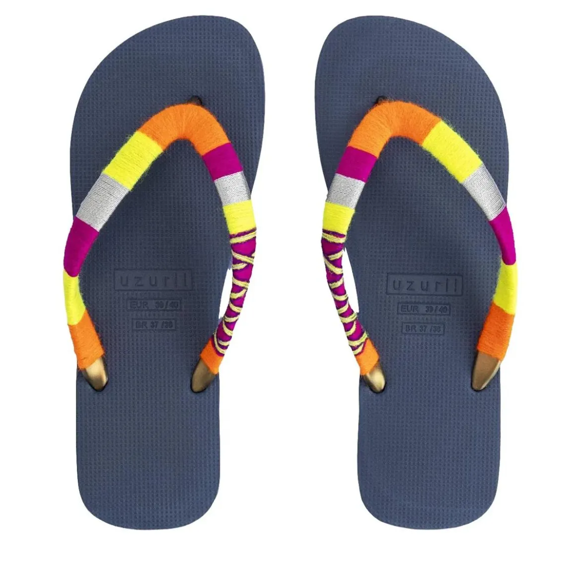 UZURII flip flop Indiana Bronze marineblau Flip Flops