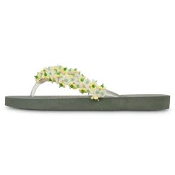 UZURII flip flop Tulum Bloom Yellow dunkel-grün Flip Flops