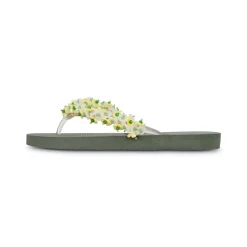 UZURII flip flop Tulum Bloom Yellow dunkel-grün Flip Flops