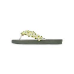 UZURII flip flop Tulum Bloom Yellow dunkel-grün Flip Flops