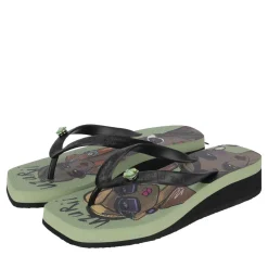 UZURII Pantoffeln Pantoffel Fozzie Bear grün Ballerinas