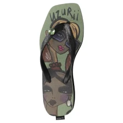 UZURII Pantoffeln Pantoffel Fozzie Bear grün Ballerinas