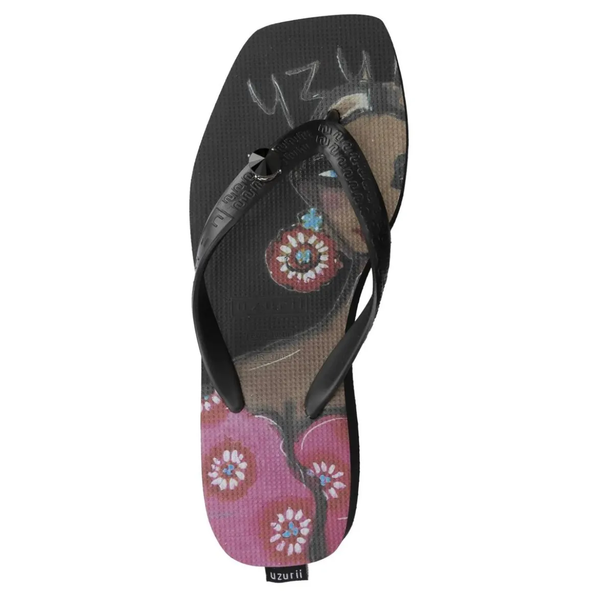 UZURII Pantoffeln Pantoffel Fozzie Bear schwarz Flip Flops