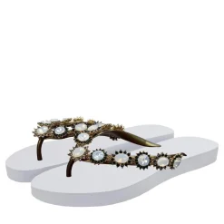 UZURII Pantoffeln Pantoffel Boo Boo weiss Flip Flops