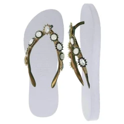 UZURII Pantoffeln Pantoffel Boo Boo weiss Flip Flops