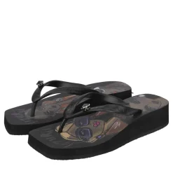 UZURII Pantoffeln Pantoffel Cosy Snoopy schwarz Ballerinas