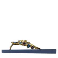 UZURII platte hausschuhe Alexia marine Flip Flops