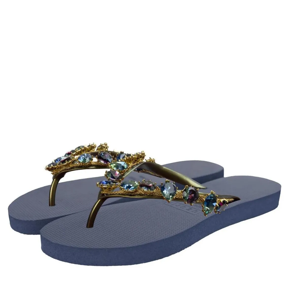 UZURII platte hausschuhe Alexia marine Flip Flops