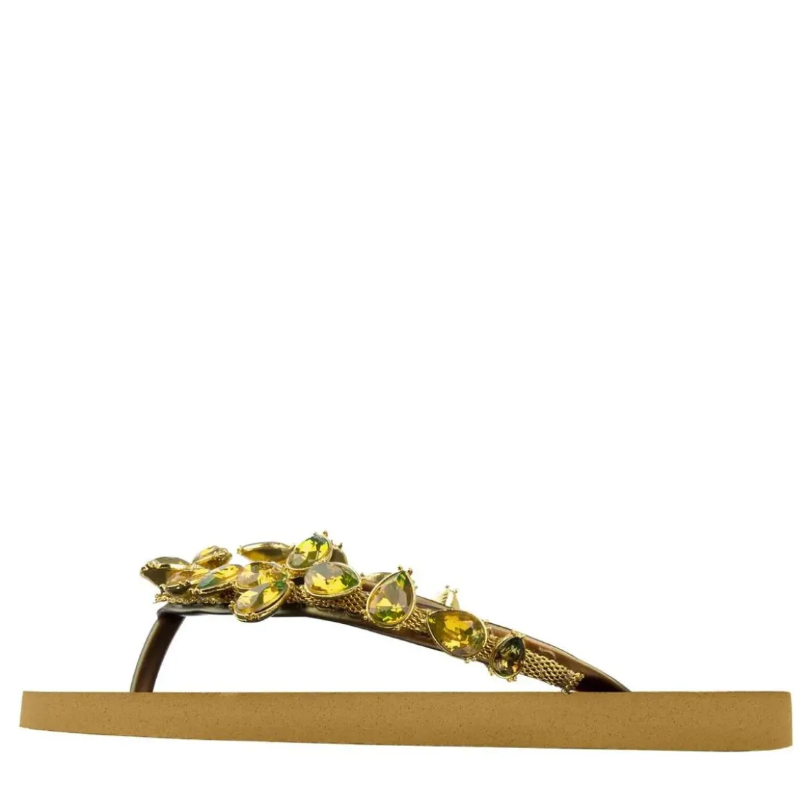 UZURII platte hausschuhe Amalia ocker Flip Flops