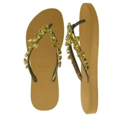 UZURII platte hausschuhe Amalia ocker Flip Flops