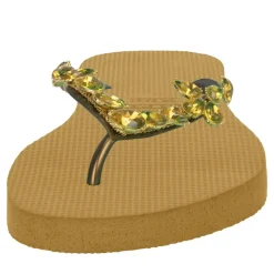 UZURII platte hausschuhe Amalia ocker Flip Flops