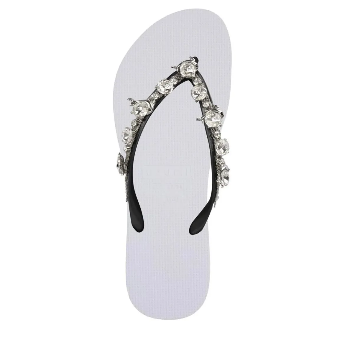 UZURII Zehentrenner Chrystal Dolphin weiss Flip Flops